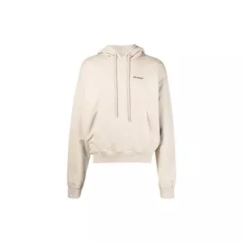 OFF-WHITE Толстовка оверсайз Caravaggio Saint Jerome Write Arrows бежевого/черного/белого цвета для мужчин в уличной одежде OMBB037S22FLE0031710 XS