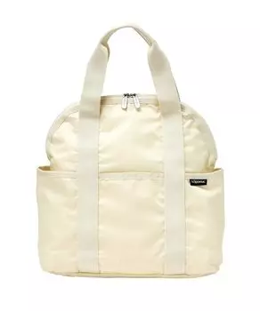 Official Rucksack Backpack TOP HANDLE Plain Ivory L FREE [LeSportsac] BACKPACK/1077 Women s