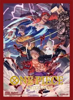 Официальная карта игры BANDAI ONE PIECE, обложка 4 (Набор 4) чёрный