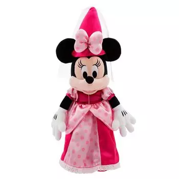Официальная плюшевая игрушка Disney Store Princess Minnie Mouse Medium, мягкая и аутентичная для фанатов и детей, коллекция 23 дюйма - мягкая,