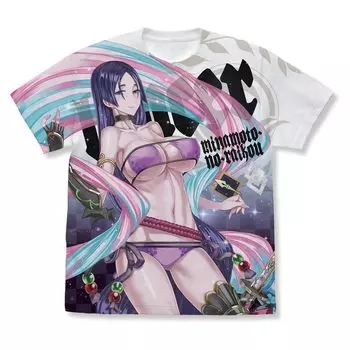[Официально] 2D Cospa Fate/Grand Order Lancer/Minamoto no Yorimitsu Полная футболка с графикой БЕЛАЯ размер M