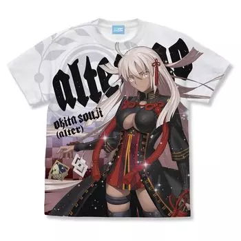 [Официально] 2D Cospa FateGrand Order Alter EgoSouji Okita [Alter] Футболка с полной графикой БЕЛАЯ размер M