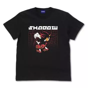 [Официальный] Футболка Cospa Sonic the Hedgehog SHADOW ЧЕРНАЯ, размер M