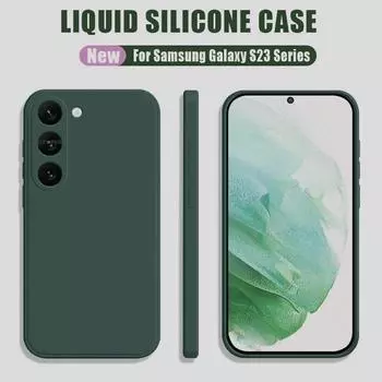 Официальный оригинальный силиконовый чехол для телефона Samsung Galaxy S24 S23 S20 S21 S22 Ultra FE Plus A54 A73 A53 4G 5G мягкий чехол For Galaxys S23 FE