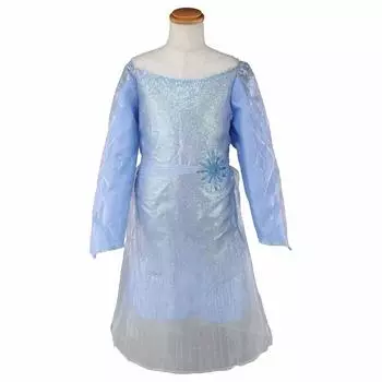 Официальный представитель по продажам Disney Frozen 2 Премиум Стильное Платье Эльзы [Отечественный продукт] Сияние! 100~110см