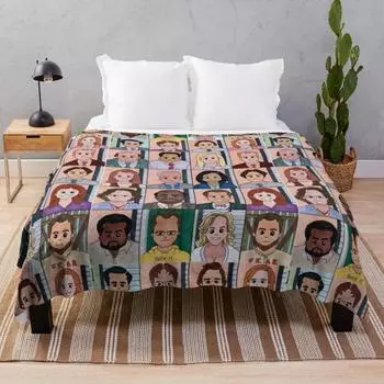 Офисное одеяло Dunder Mifflin, одеяло, одеяло для дивана, роскошное брендовое одеяло, милое одеяло, предметы первой необходимости для комнаты в общежитии 100x75cm(40x30in)
