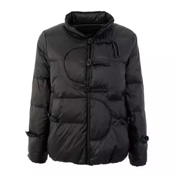 OFTBUY Зимняя теплая куртка-пуховик с воротником-стойкой 90% белого цвета для женщин, короткая, с ретро-пуговицей, утолщенная, свободная, повседневная куртка M розы красного