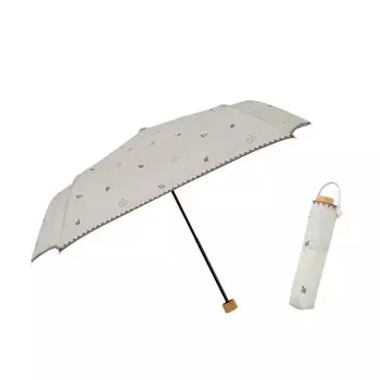 Ogawa Folding 5 Warm Hand UV or Safety Cover Button Included 92013 Umbrella, Women s Umbrella, Lightweight, 200g, 55cm, Ribs, Teno NATURAL, Field,