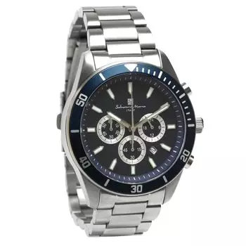Ограниченная продажа Модель Salvatore Marra Chronograph Watch Titanium Japanese Movement 5 ATM Waterproof Brand Watch Gift Day SM24104 Mens