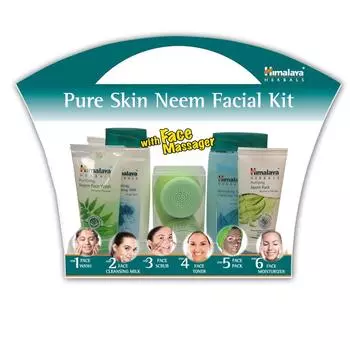 Ограниченное предложение!! Himalaya Pure Skin Neem Набор для лица с массажером для лица