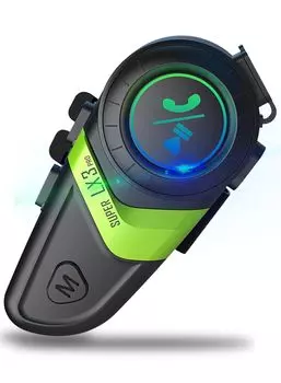 Ограниченный велосипедный интерком LX3 PRO для шлема Bluetooth, 58 часов непрерывной работы на велосипеде, IP67, тройной интеллектуальный шумоподавляющий интерком для популярных велосипедов, большой, 1500 мАч