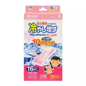 Охлаждающая простыня Kokubo для детей и взрослых, со вкусом персика, 16 шт., 1 шт., популярный персонаж в Корее