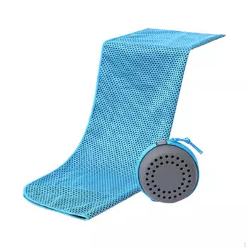 Охлаждающее полотенце Fast Multifunction Breathable Sports с сумкой для переноски для йоги, фитнеса, синий