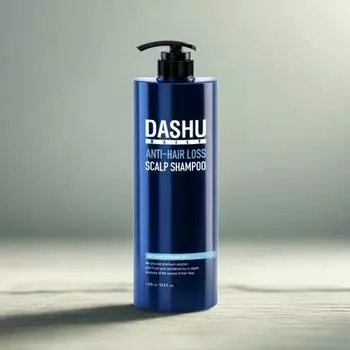 Охлаждающий шампунь для кожи головы Dashu Daily Oriental Scalp Gold Shampoo EX 1000 мл Шампунь от выпадения волос с ароматом цитрусовых и древесных растений
