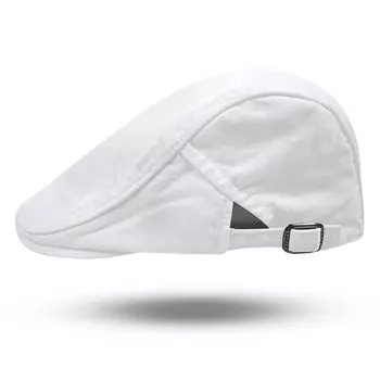 Охотничья шляпа кепка Casquette хлопок холст однотонный всесезонный для мужчин и женщин [ZENZERO] (Обычный (L), белый)
