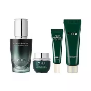 Ohui Prime Advancer De-Aging Ampoule Serum 20 мл, специальный (В комплект входит 10 мл сыворотки + 7 мл крема + 40 мл очищающего геля.)