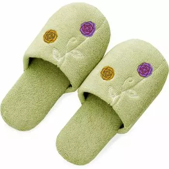 OKA Etofu Washable Slippers Green Washable (Nordic Stylish)