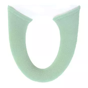 OKA Fleur Blanc Toilet Seat Cover for Cleaning and Heating Type Green Floral (Washable, Thick, Pattern, Feminine)