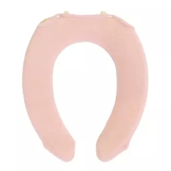 OKA Fleur Blanc Toilet Seat Special Pink Floral Cover, U-shaped Type, (Washable, Thick, Pattern, Feminine)