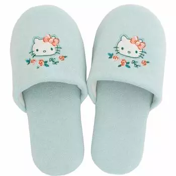 OKA Hello Kitty Grace Washable Slippers Mint Green (Sanrio Kitty)