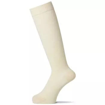 Okamoto 632960 Hakuraku Socks for Nursing Stretch High Made in For Going Out Care, Non-constricting, 21-25cm, Design, Women s Socks, Cotton, слоновая кость
