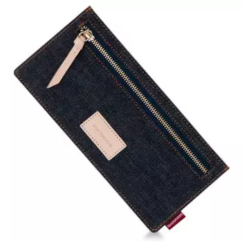Okayama Denim Длинный скимминг карты монеты тонкий кошелек [Need Network] кошелек, женский, тонкий, профилактика, чехол, кошелек,