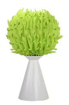 Okudake Eco Humidifier Mikuni Humidifier Misty Tree No eco paper no electricity energy natural made in easy to care large green (Green) U900-01