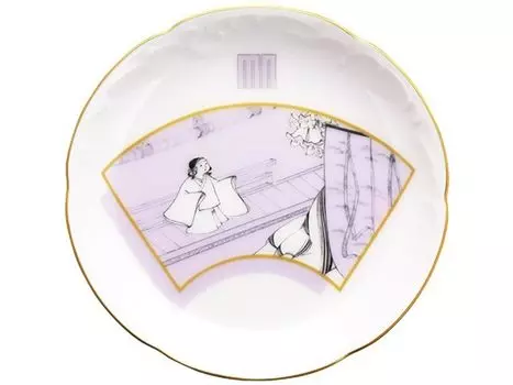 Okura Toen store Tale of Genji 15cm plate Direct only Kiritsubo 54H/C314-1