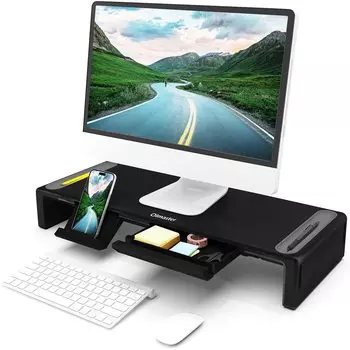 Olmaster Monitor Desktop 3 Tier Width PC Monitor Smartphone Tablet Holder Display Keyboard 8CM Load Capacity Laptop PC Original Product Stand, Stand,