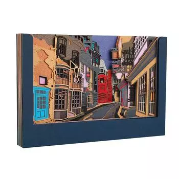 Omoshiroi Block 3D Блокнот Мини Diy House Alley 41 Лист Блокнот Симпатичные Записки Kawaii Офисные Аксессуары Детский Подарок На День Рождения