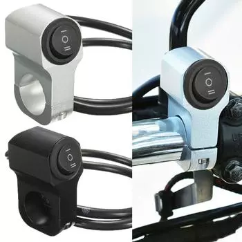 ON/OFF Indicator Fog Signals Light Control Button Motorcycle Handlebar Switch Light Indicator Switch Moto Light Controller чёрный