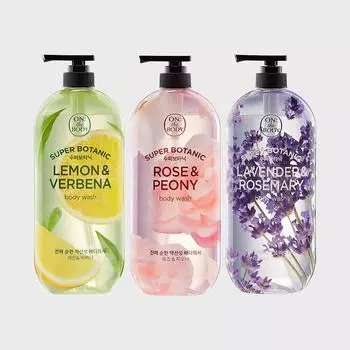 On the Body Super Botanic Гель для душа 900г X 3 Выберите 1 Lavender and Rosemary