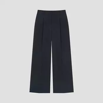 Она S мисс формальные брюки с одной защипкой широкие брюки SwSSlo22510 Dn DARK NAVY/55
