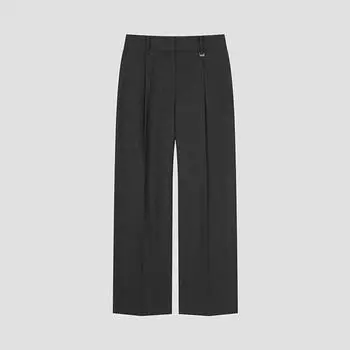 Она S Miss Formal One Tuck Straight брюки SwwSlo41030 Ch charcoal/44