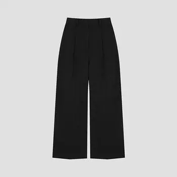 Она S miss One Tuck Setup Широкие брюки SwSSlo41020 Bk blacks/44