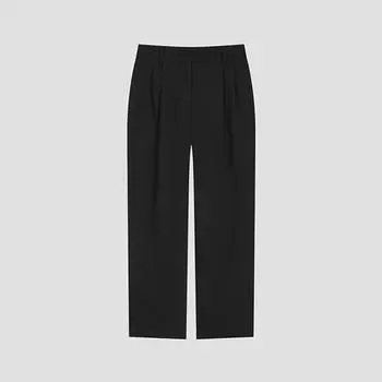 Она S miss Pin Tuck Back Banded Tapered брюки SwwSlo22050 Bk blacks/66