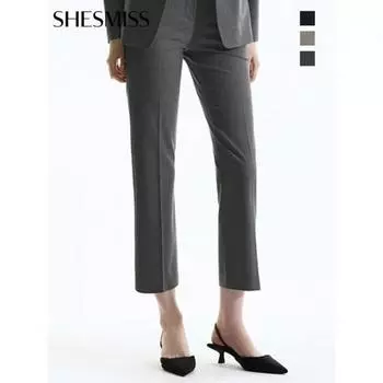 Она S miss Slim Прямые брюки SwSSln31040 MELANGE GRAY/55