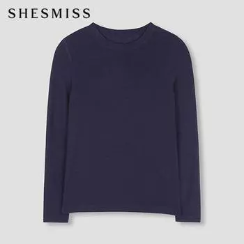 Она S Miss Slub Knitting Футболка SSjTSo12010 Na navy/55