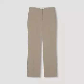 Она S пропустила сплошные прямые брюки SwwSln31010 Db dark beige/44