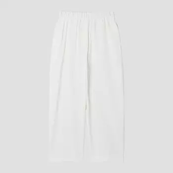 [Она S пропустила] Укороченные брюки Banding Ground SwwSlp21130 Iv Ivory/66