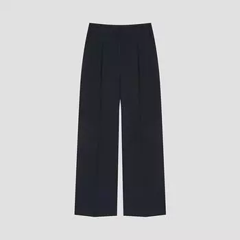 Она S пропустите один защип прямые брюки SwSSlo22010 Dn DARK NAVY/55