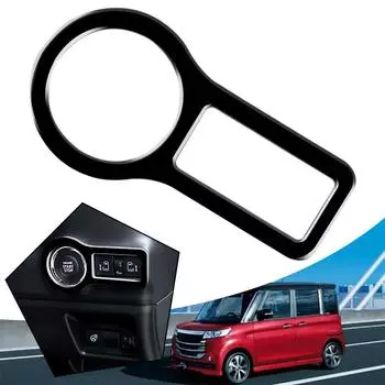 One Click Start Button Frame Interior Trim Glitz Car Interior Start Stop Key Trim Cover For 24 Suzuki Spacia Custom R4Y6