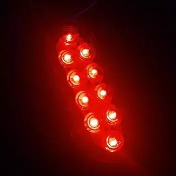 One Pair 6 10LED Red Super Bright Car Brake Stop Marker Tail Lights Waterproof