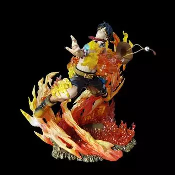 One Piece 15th Anniversary Pop Max Ace Figure Combat Fire Fist Ace Figure