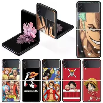 One- Piece Cell Case For Samsung Galaxy Z Flip 3 5G 4 Fashion Z Flip3 Luxury Black Hard Back Phone Coque Samsung Z Flip3 5G
