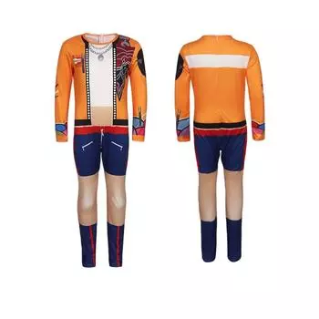 One-piece Children s Costume Role Play Full Bodysuit 170 оранжевый