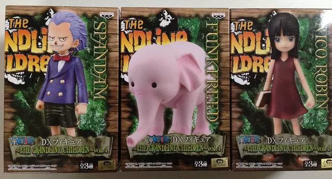 One Piece DX Figure ~THE GRANDLINE CHILDREN VOL.4 Nico Robin, Spandam, Funk Freed All 3 types set