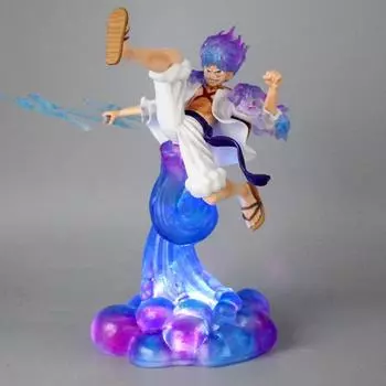 One Piece Figure Luffy Gear 5 Аниме Фигурки Бог Солнца Ника Луффи Фигурка ПВХ Коллекционная Модель No Box разноцветный