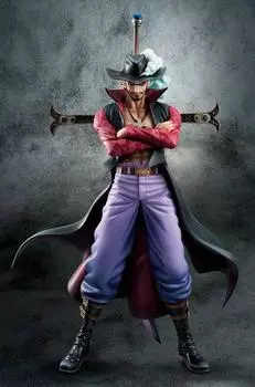One Piece Hawk Eye Dracule Mihawk 255 мм ПВХ окрашенная полная фигурка Портрет Пиратов NEO-DX Ver.2 (Перепродажа) Прибл.