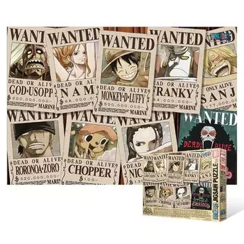 One Piece - Новая коллекция Wanted - Пазл из 1000 деталей, популярная корейская головоломка